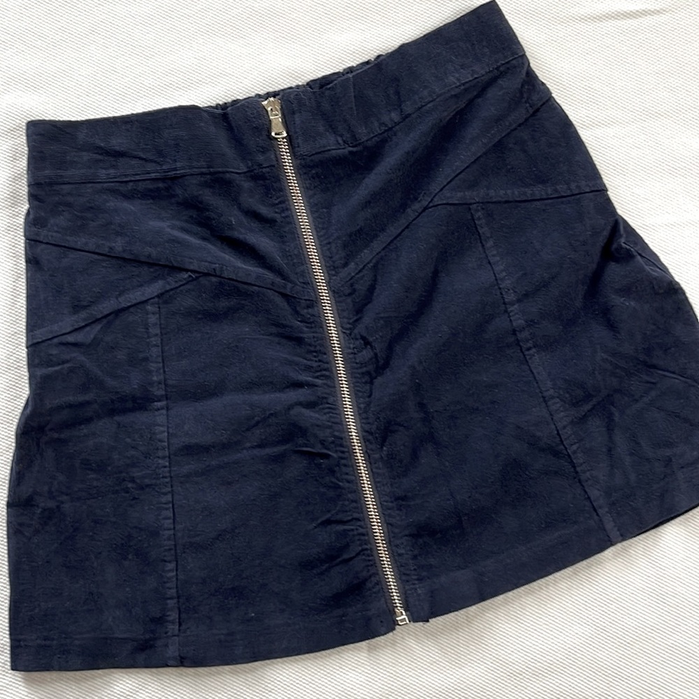 🍀3/50 AE - Don’t Ask Why, Zip Down Cord Mini Skirt (M/S)